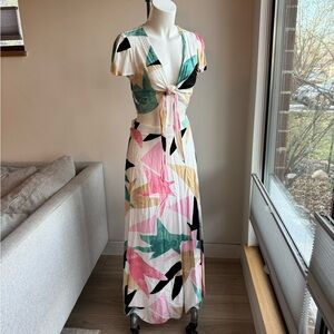 Lulus matching flowy beach set top and skirt